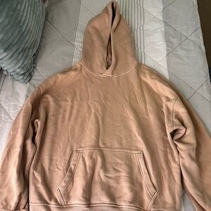 Abercrombie & Fitch Oversized Tan Hoodie
